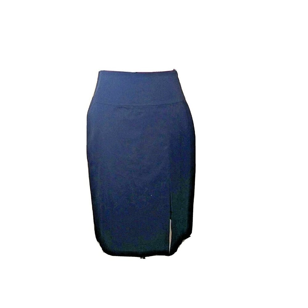 Banana Republic Pencil Skirt Women’s 0 Black Straight Fit Front Slit Classic
